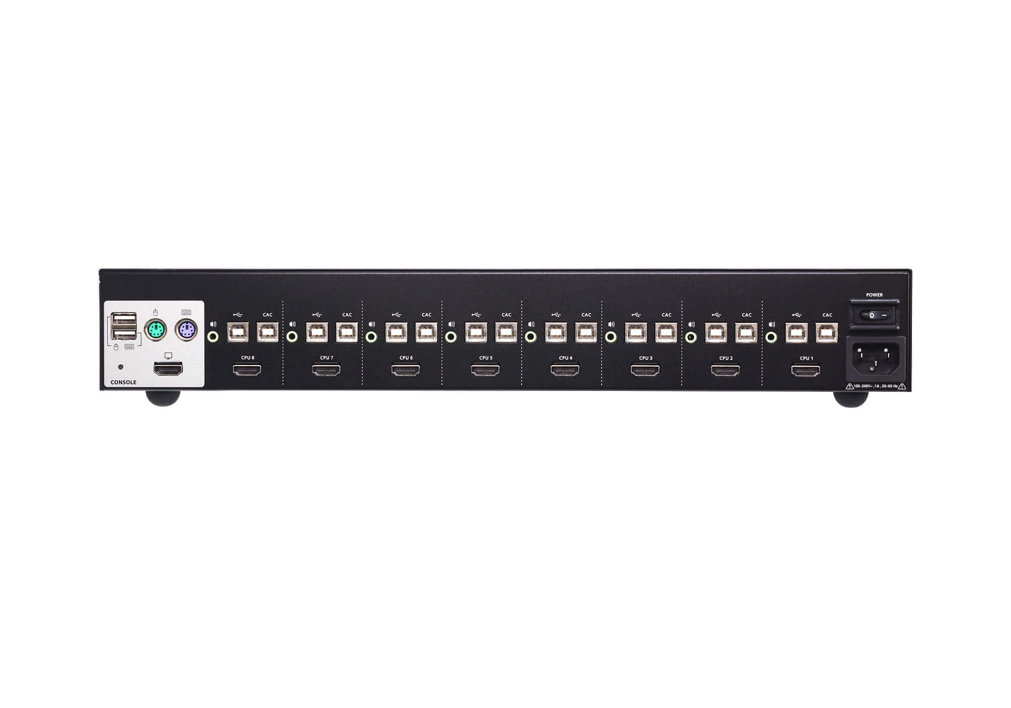 מתג KVM מאובטח USB עם 8 יציאות USB (תואם PSS PP v3.0) תואם דרישות אבטחה ATEN CS1188H (1)