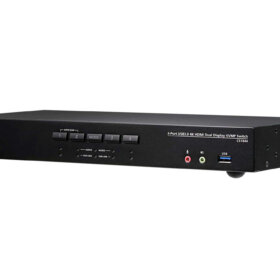 מתג KVMP HDMI בעל 4 יציאות USB3.0 HDMI ברזולוצייית 4K בצבע שחור ATEN CS1844 (3)