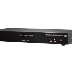 מתג KVMP כפול HDMI עם 2 יציאות USB 3.0 4K HDMI בצבע שחור ATEN CS1842 (3)