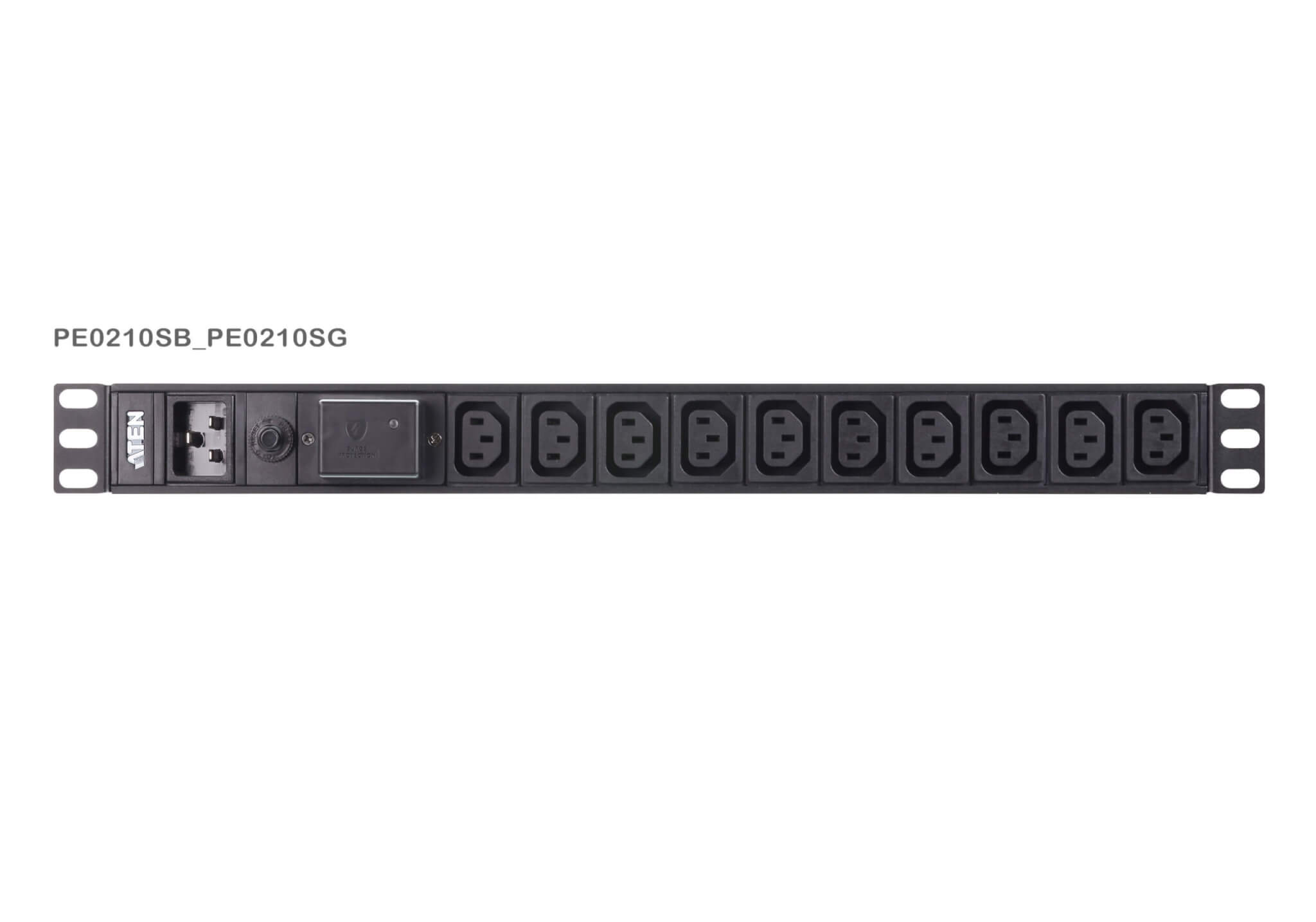מתג PDU בסיסי 1U עם הגנת נחשול ATEN PE0210S (1)