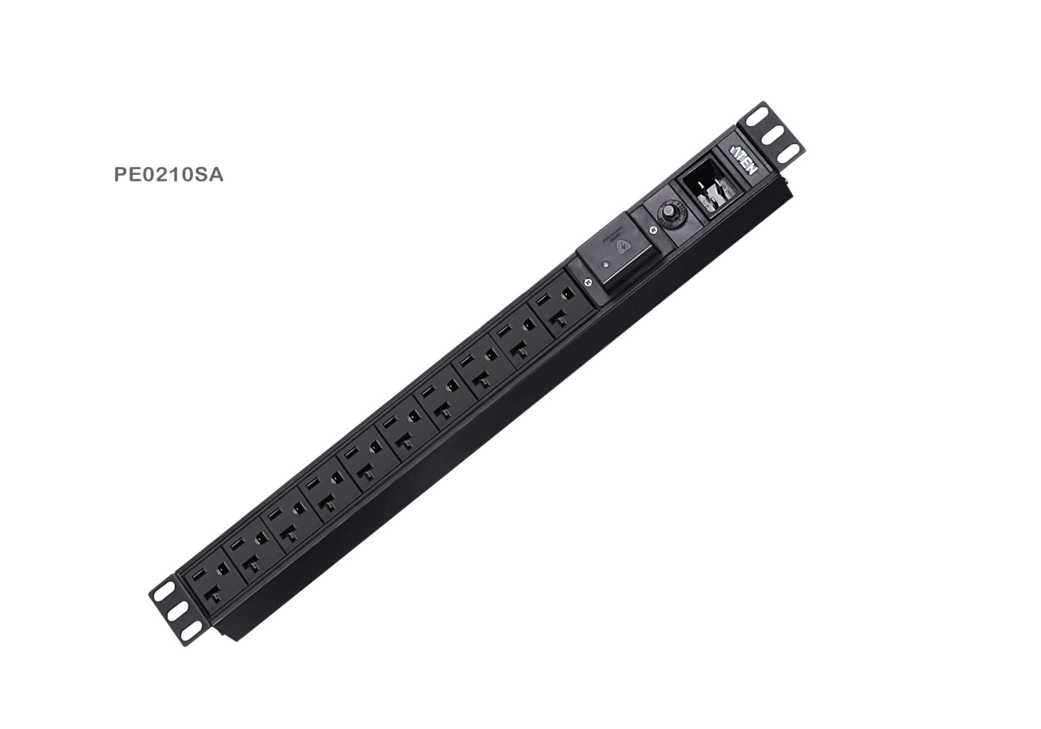 מתג PDU בסיסי 1U עם הגנת נחשול ATEN PE0210S (2)