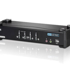 מתג USB DVI כפול USBקישור כפול KVMP בצבע שחור ATEN CS1784A (2)
