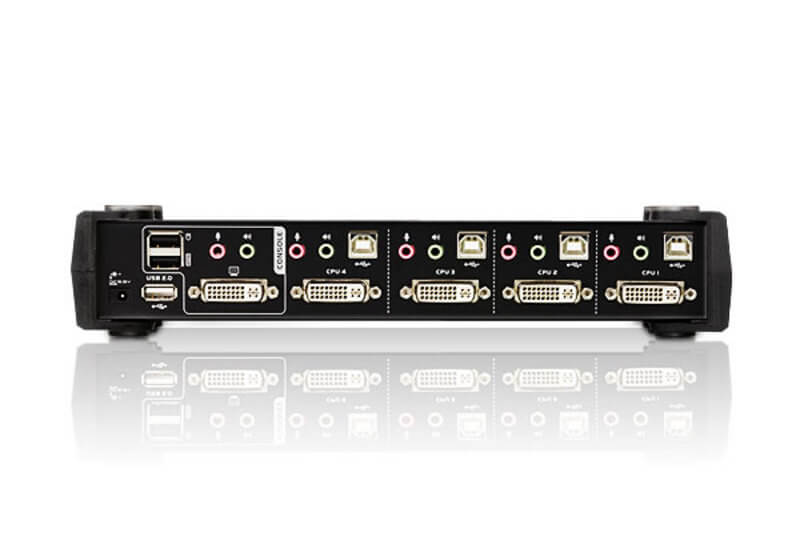 מתג USB DVI כפול USBקישור כפול KVMP בצבע שחור ATEN CS1784A (3)