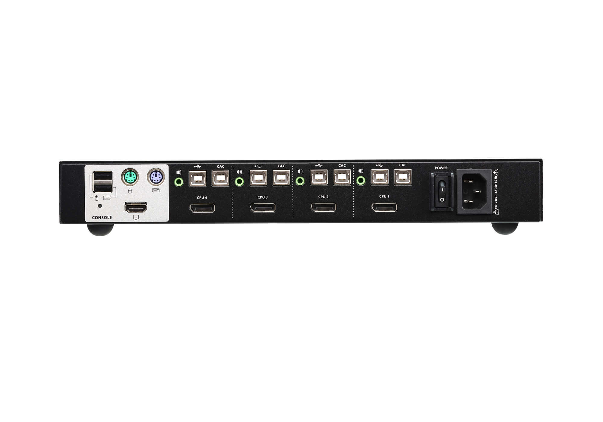 מתג USB DisplayPort מאובטח KVM עם 4 יציאות (תואם PSS PP v3.0) תואם דרישות אבטחה ATEN CS1184DP (2)