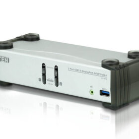 מתג USB3.0 DisplayPort KVMP בעל 2 יציאות כולל כבלים ATEN CS1912 (1)