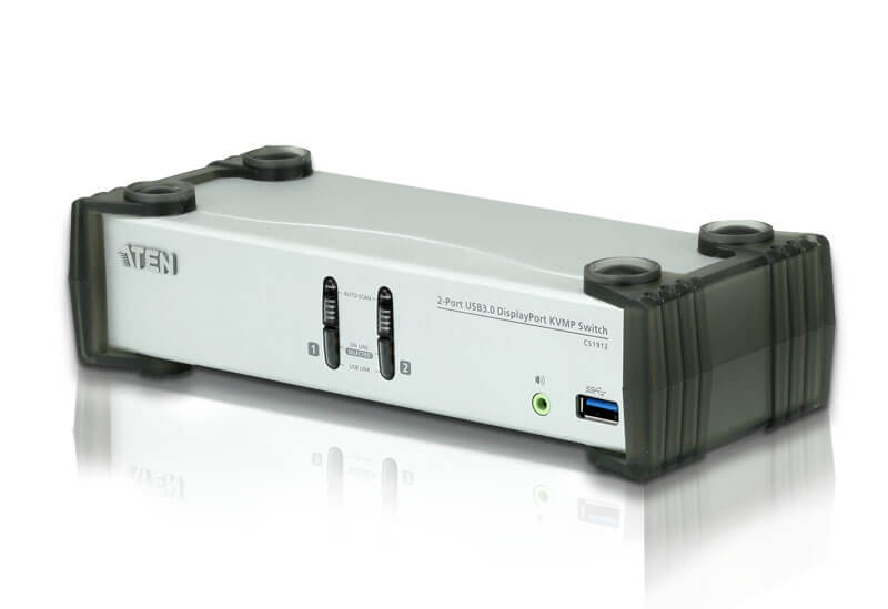 מתג USB3.0 DisplayPort KVMP בעל 2 יציאות כולל כבלים ATEN CS1912 (1)