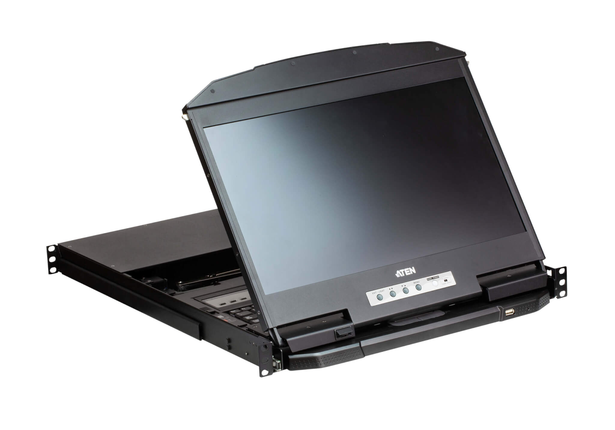 מתג בעל 4 יציאות USB KVM LCD מסוג Multi-View USB HDMI עם מצבי תצוגה ATEN CL3884NW (3)