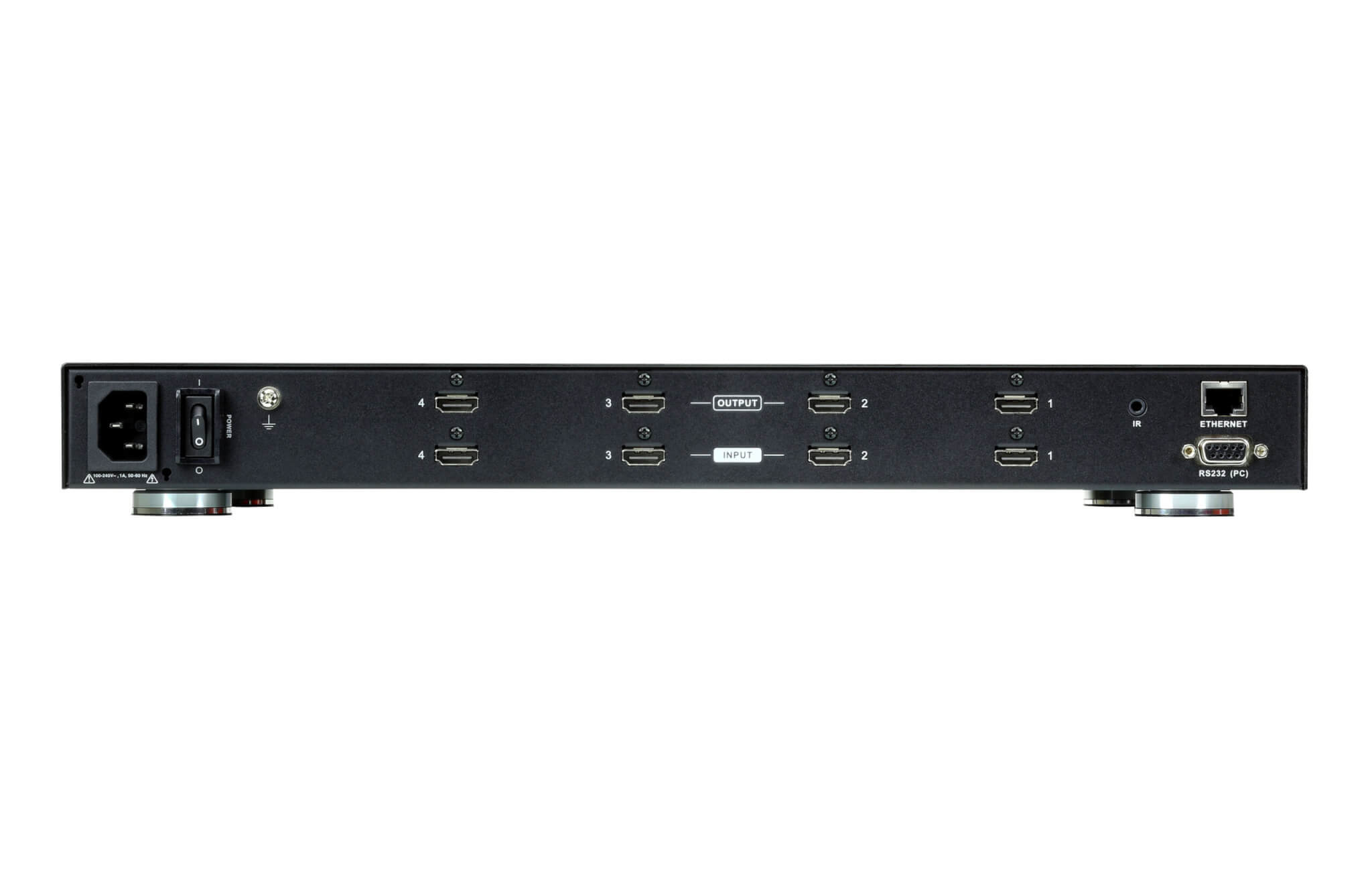מתג מטריקס 4X4 חיבור HDMI ברזולוציות גבוהות 4K שיטות בקרה מרובות וניהול מערכת ATEN VM6404H (2)