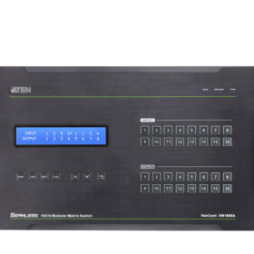 מתג מטריקס מודולרי 16 חיבורים כולל ספק כוח ATEN VM1600A (1)