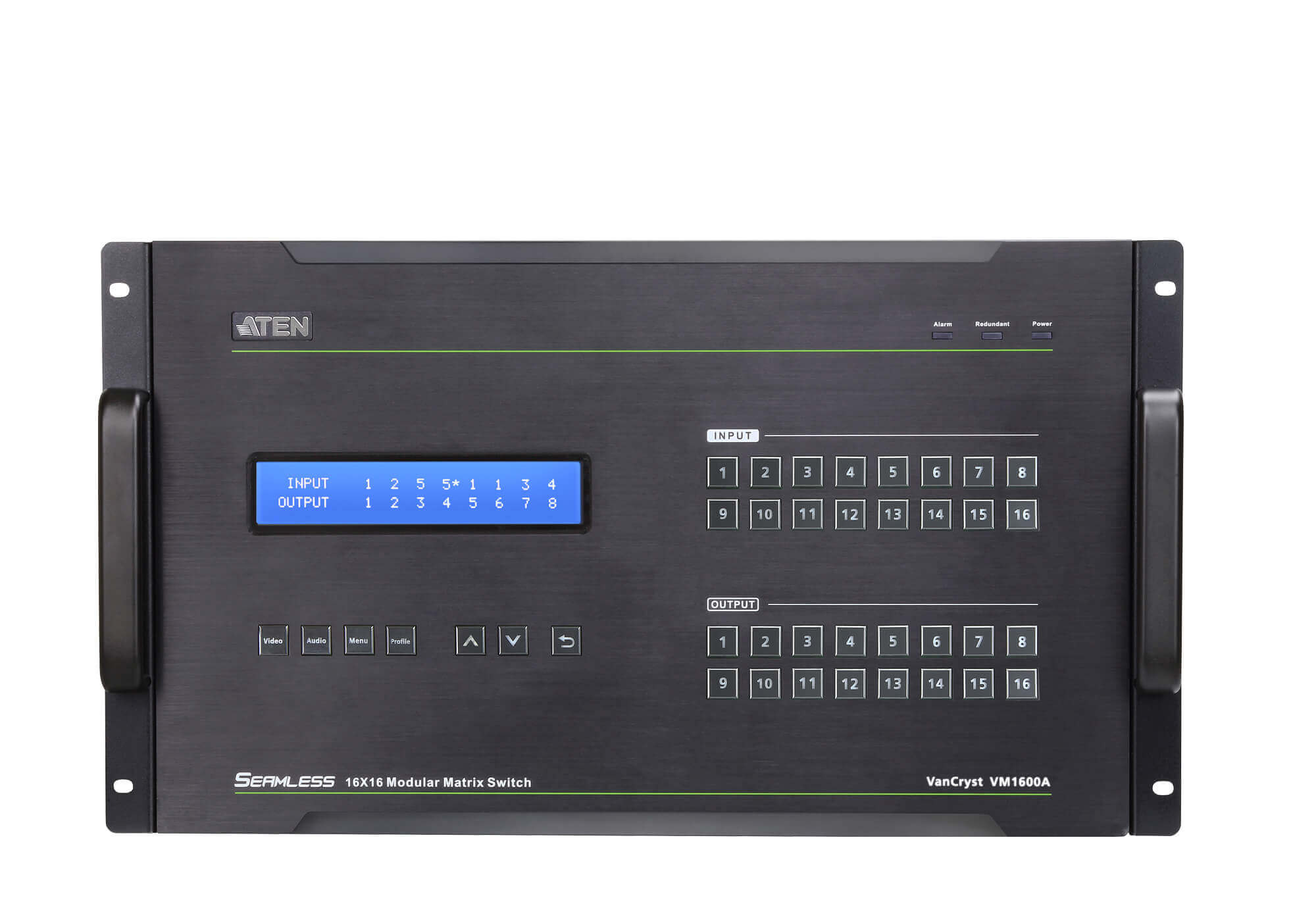 מתג מטריקס מודולרי 16 חיבורים כולל ספק כוח ATEN VM1600A (1)