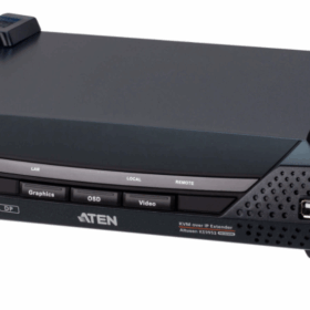 מתג מקלט KVM מסוג DisplayPort יחיד KVM over IP עם PoE תומך ברזולוציות וידאו ATEN KE9952R (1)
