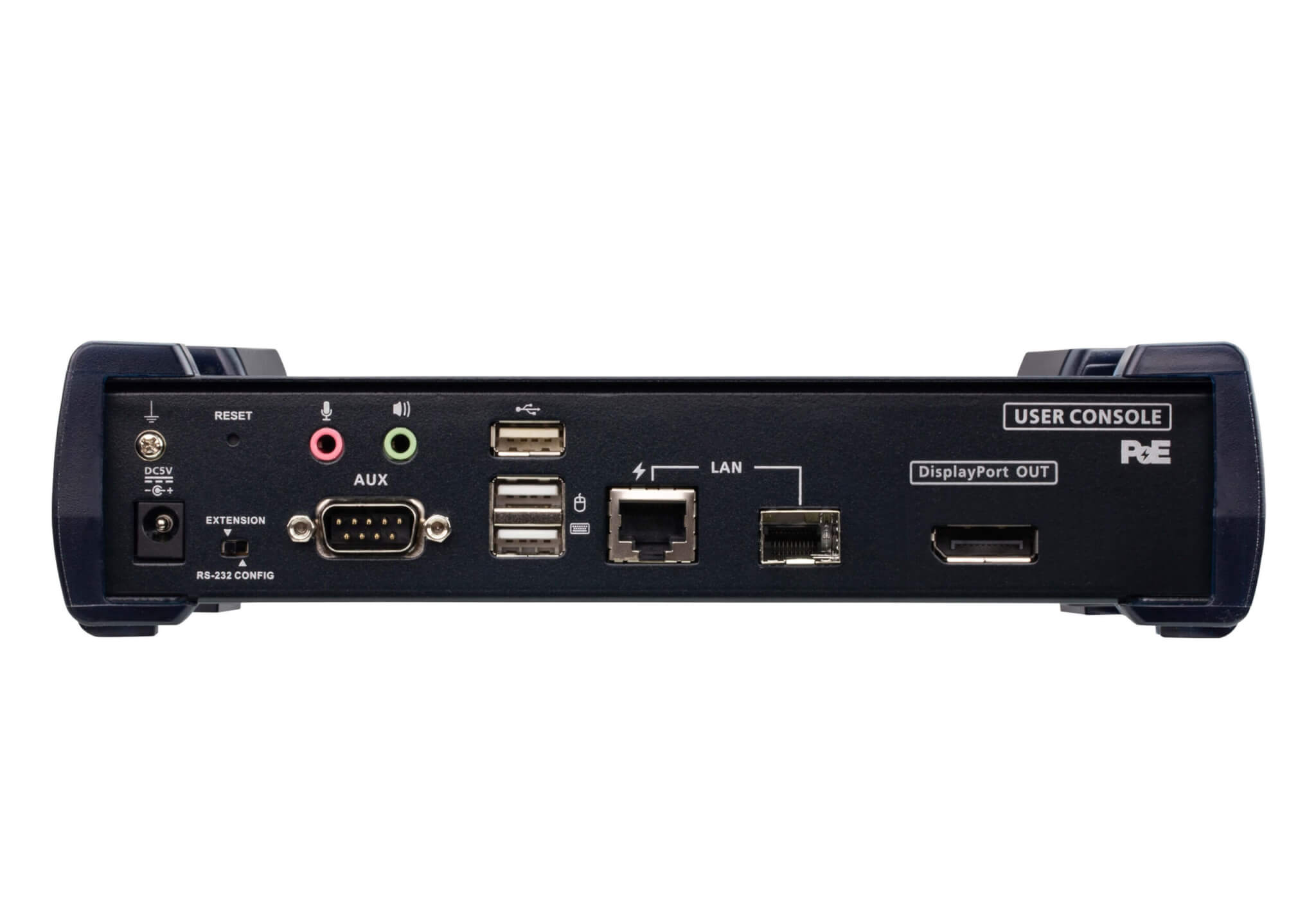 מתג מקלט KVM מסוג DisplayPort יחיד KVM over IP עם PoE תומך ברזולוציות וידאו ATEN KE9952R (1)