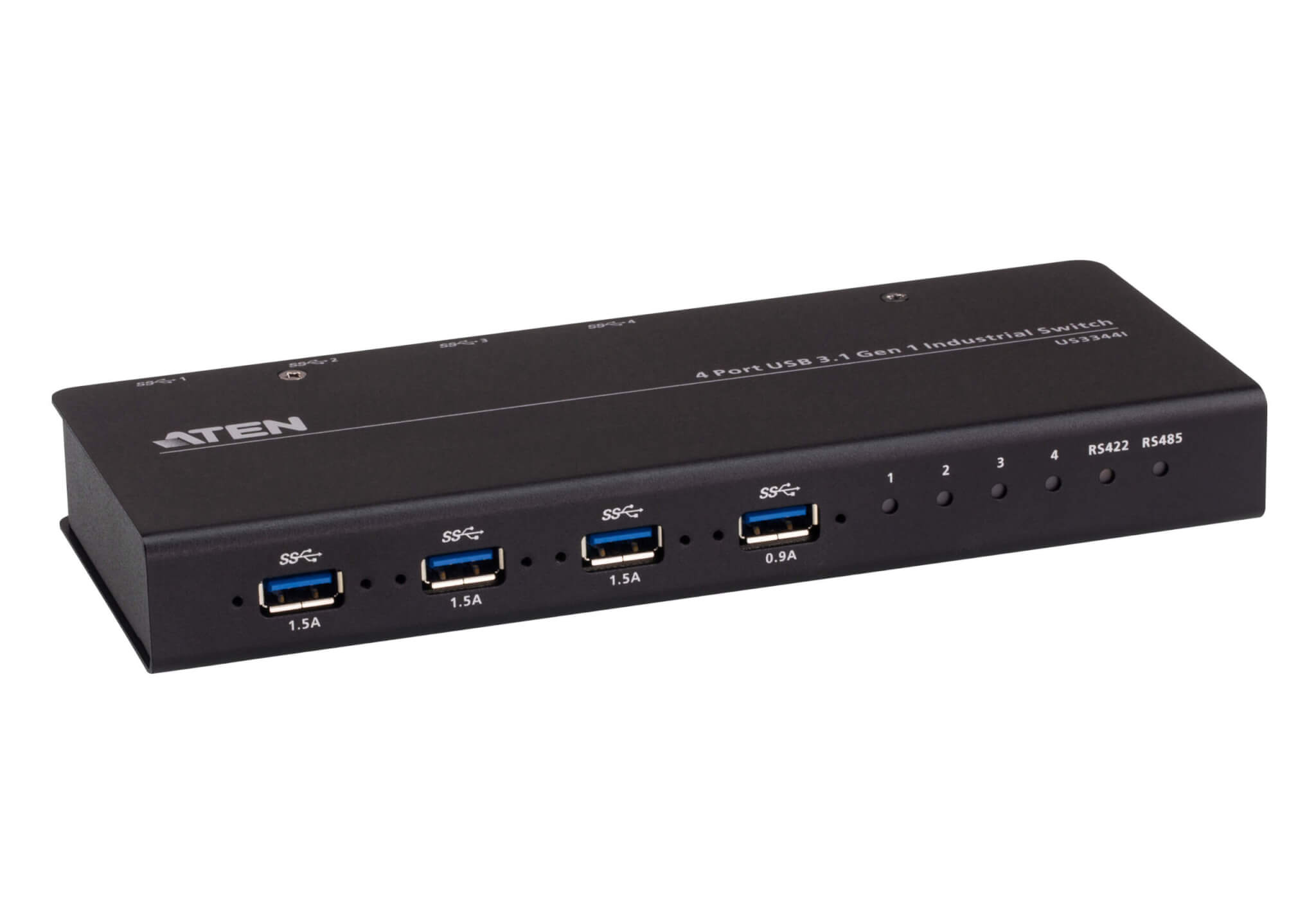 מתג רכזת תעשייתי חיבור USB 3.2 בעל 4 יציאות ATEN US3344I (3)