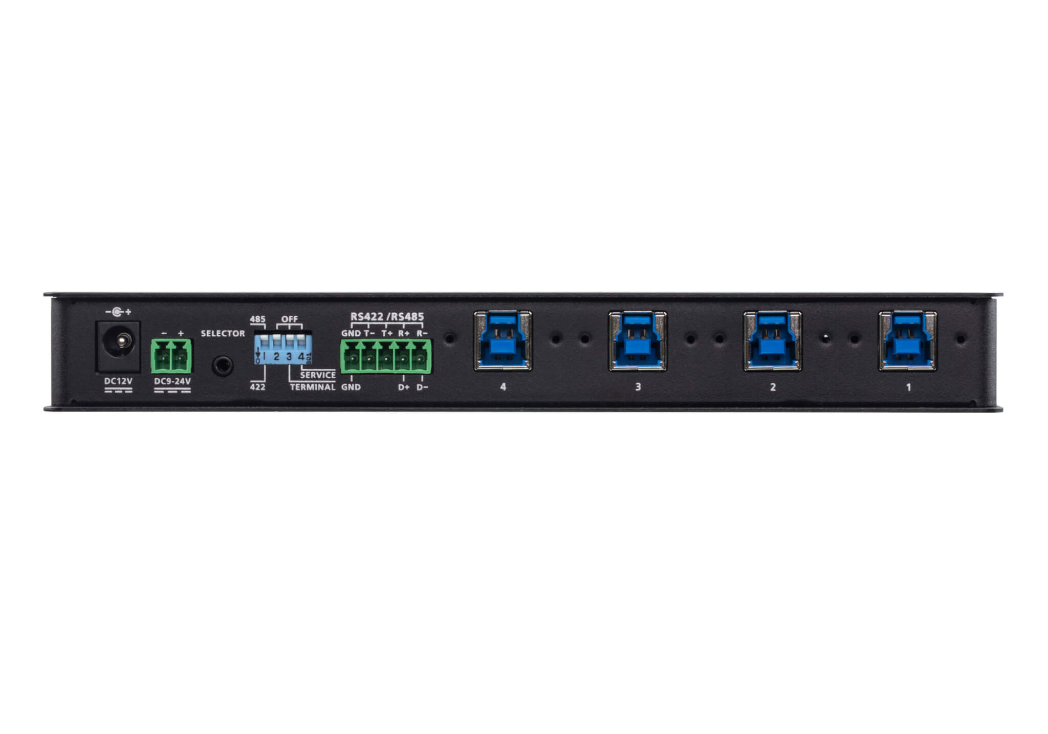 מתג רכזת תעשייתי חיבור USB 3.2 בעל 4 יציאות ATEN US3344I (4)