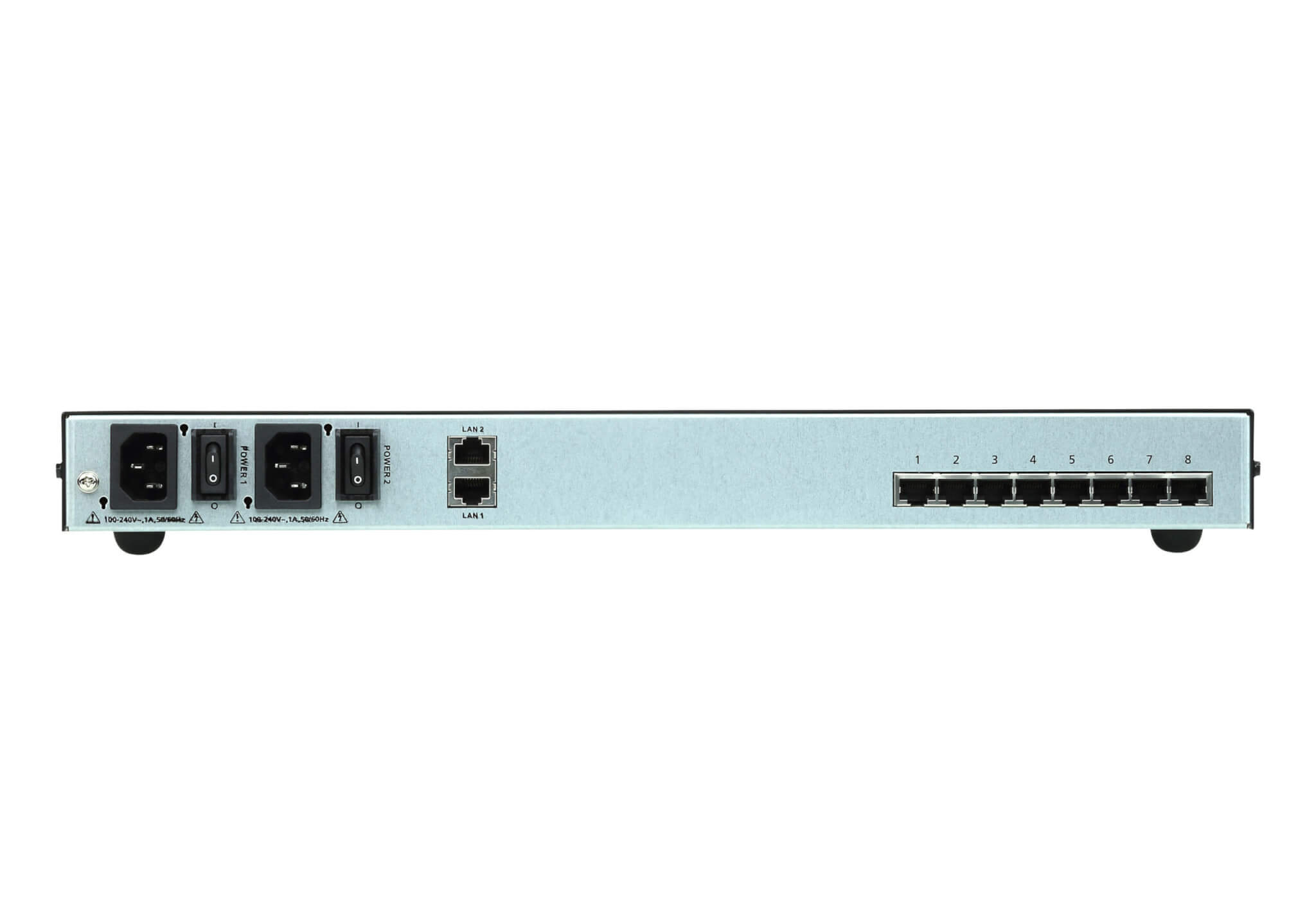 מתג שרת מסוף סידורי בעל 8 יציאות עם מתחLAN כפול ATEN SN0108CO (1)