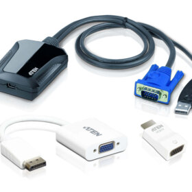 ערכת IT למחשב נייד USB KVM מגוון חיבורים ATEN | CV211CP