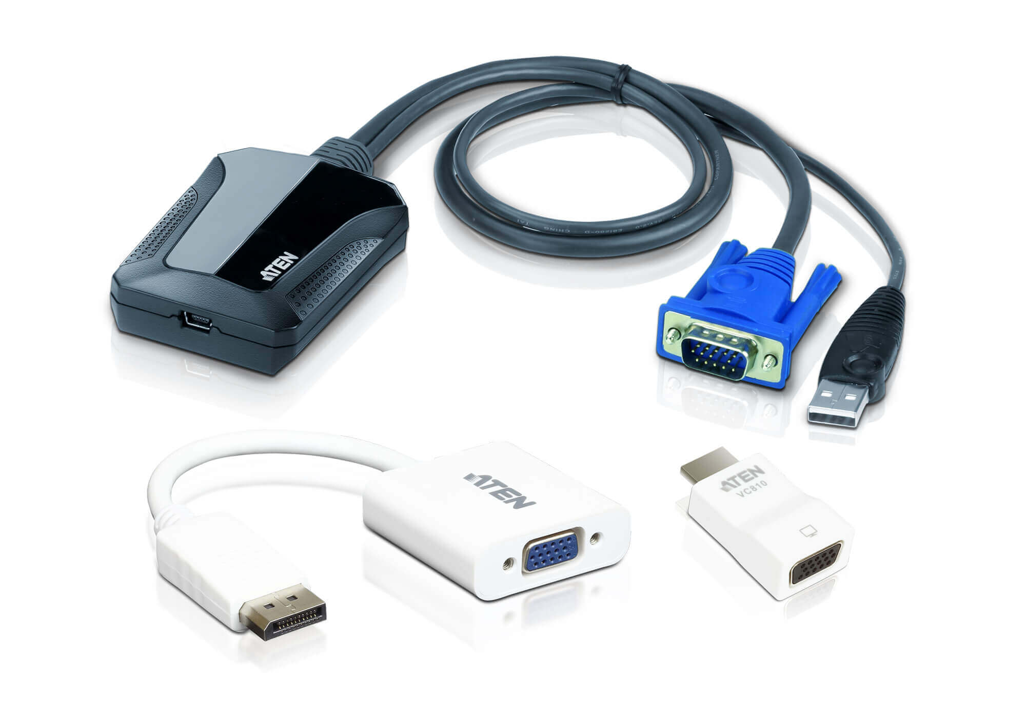 ערכת IT למחשב נייד USB KVM מגוון חיבורים ATEN | CV211CP