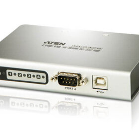 רכזת USB עם 4 יציאות לרכזת RS-232 צבע אפור ATEN UC2324 (2)