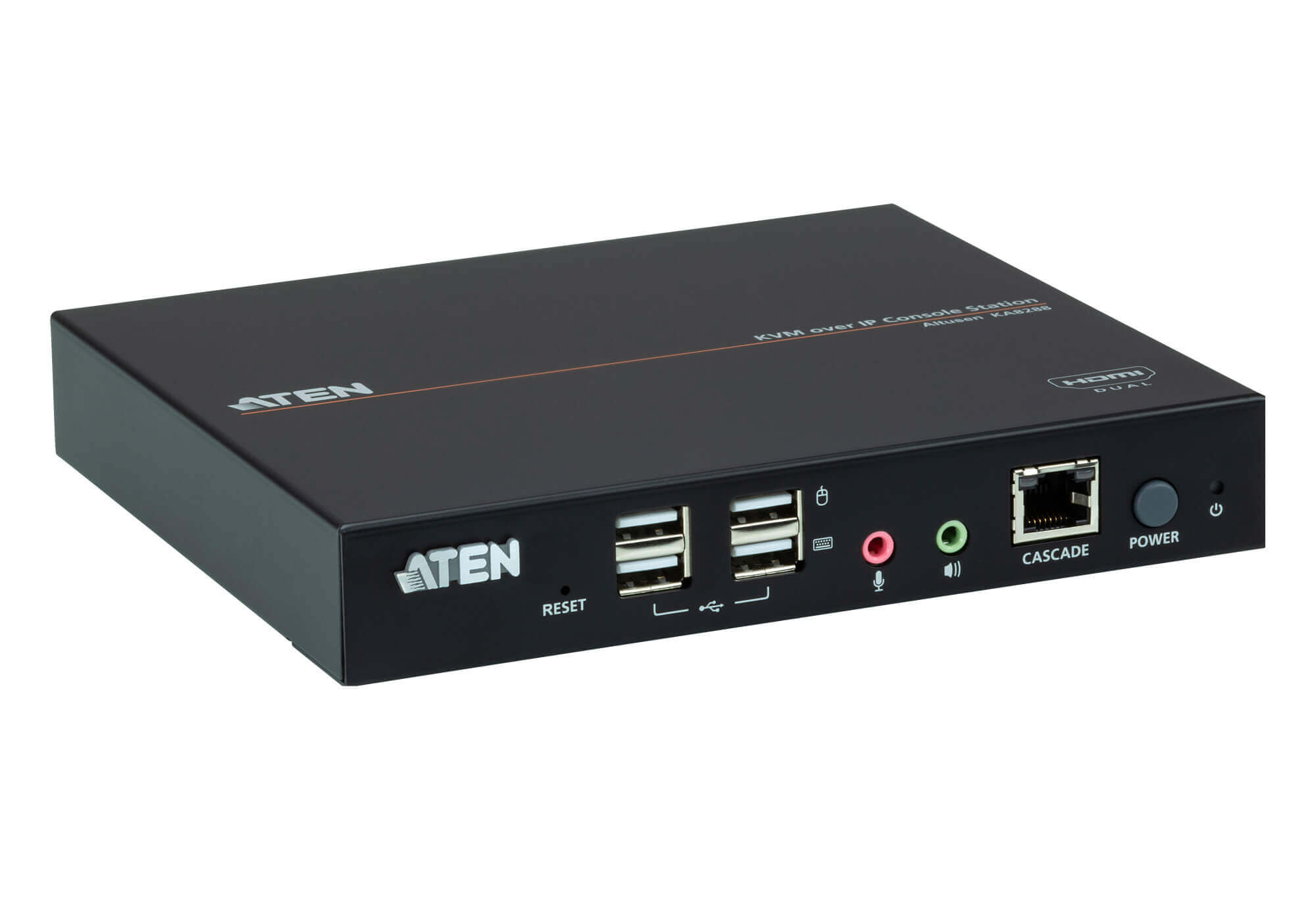 תחנת HDMI כפולה KVM מעל מסוף IP כולל מעבד גרפי מתקדם ATEN KA8288 (1)