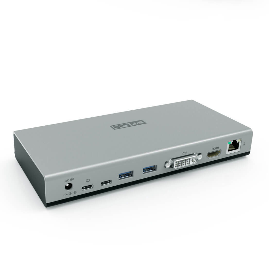 תחנת עגינה לתצוגה כפולה עם USB 10G עד שני צגים נוספים ST-LAB U-2440 (1)