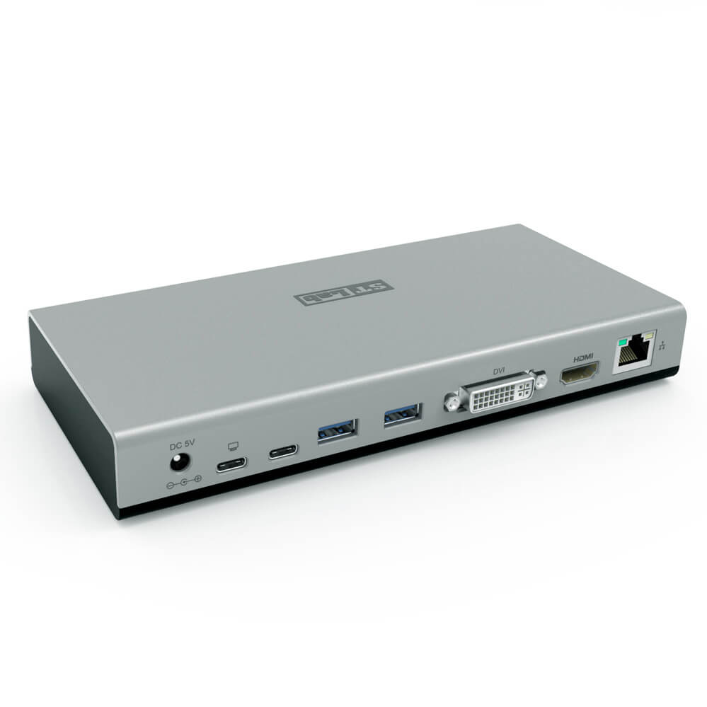 תחנת עגינה לתצוגה כפולה עם USB 10G עד שני צגים נוספים ST-LAB U-2450 (4)