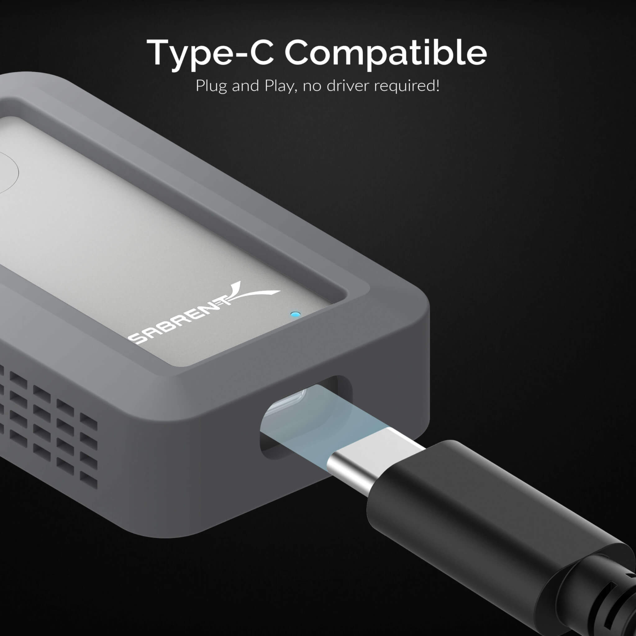 כונן חיצוני SSD בנפח 1TB במהירויות גבוהות עמיד במים Sabrent SB-1TB-NAWP USB3.2 10Gbs External Aluminum Water Proof (6)