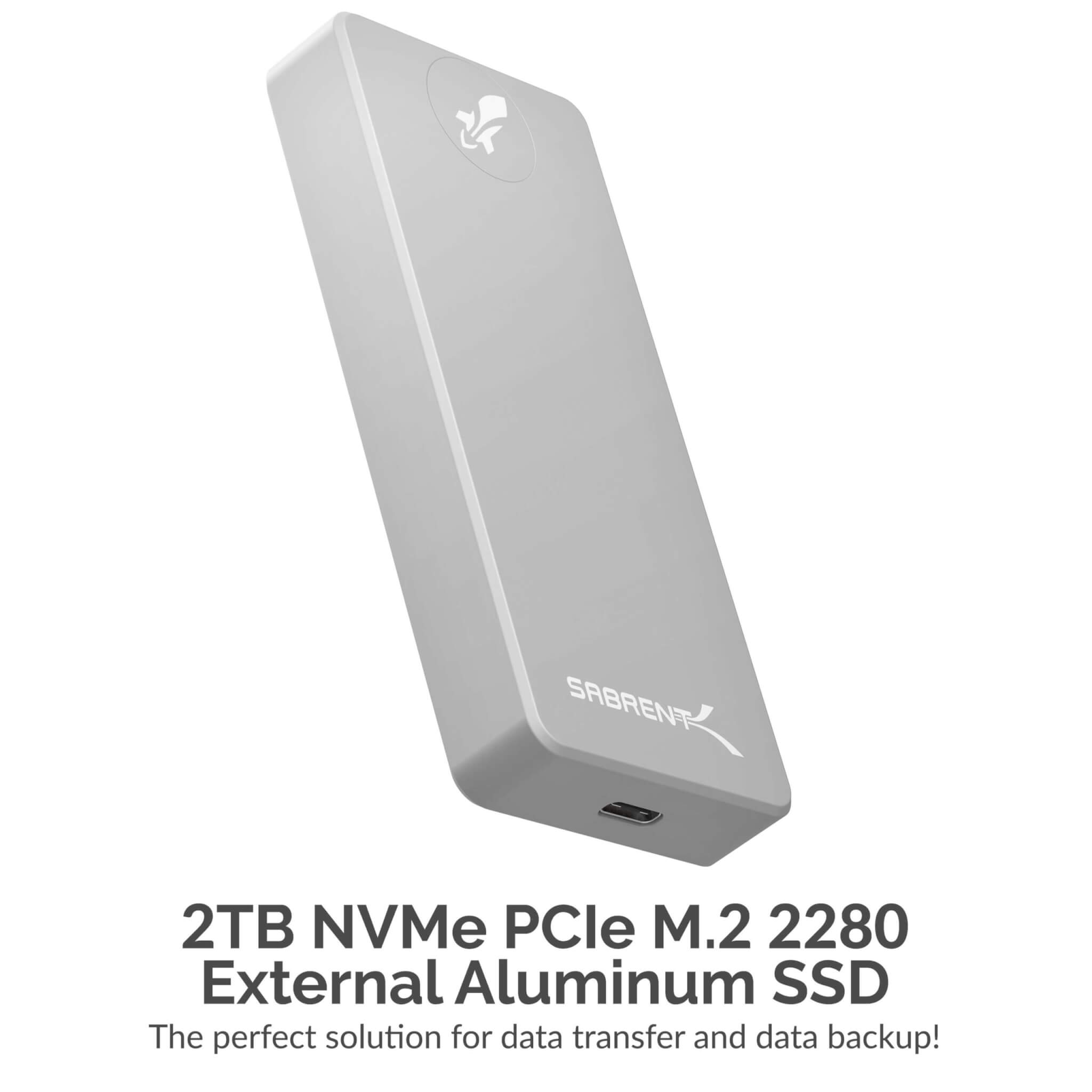 כונן חיצוני SSD בנפח 2TB במהירויות גבוהות Sabrent SB-2TB-PRO USB 3.2 External Aluminum SSD (2)