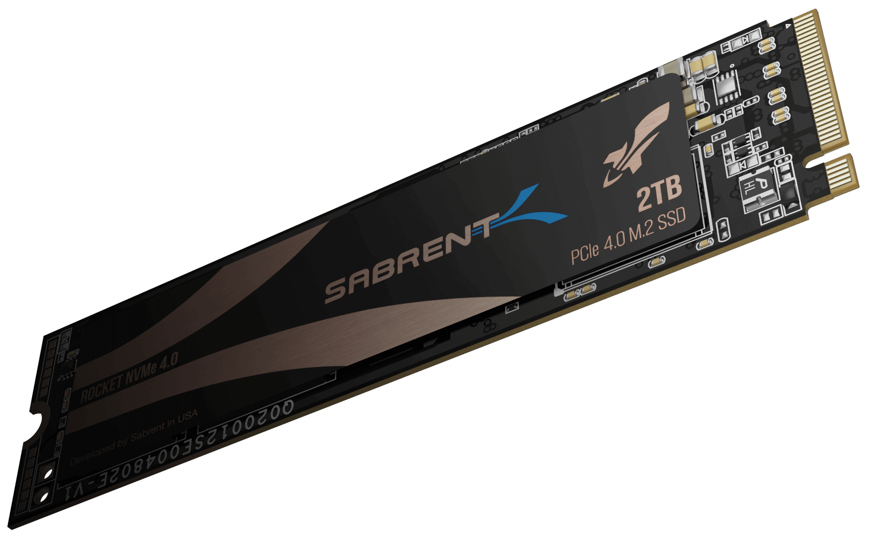 כונן פנימי SSD בנפח 1TB במהירויות גבוהות Sabrent SB-ROCKET-NVMe4-1TB Nvme PCIe 4.0 M.2 2280 (1)