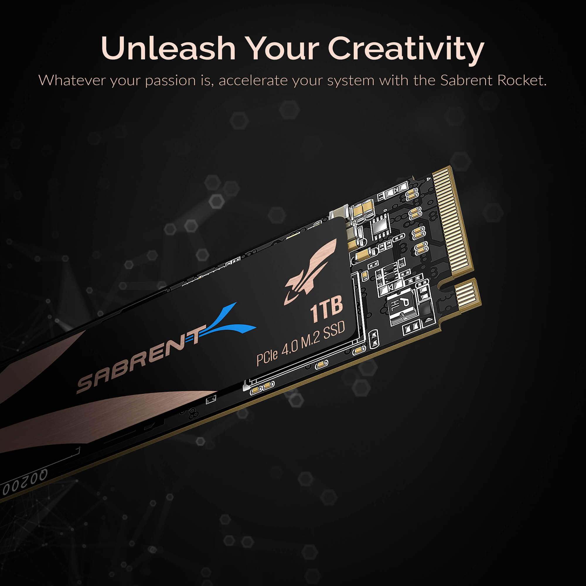 כונן פנימי SSD בנפח 1TB כולל קירור Sabrent SB-ROCKET-NVMe4-HTSK-1TB Nvme PCIe 4.0 M.2 2280 Internal SSD (4)