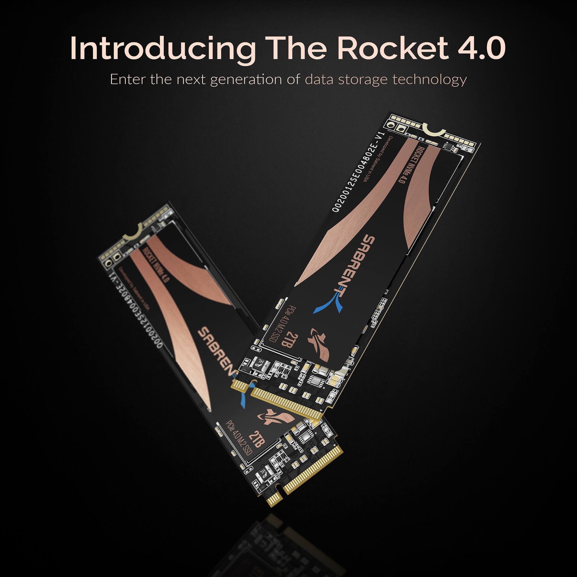 כונן פנימי SSD בנפח 2TB במהירויות גבוהות Sabrent SB-ROCKET-NVMe4-2TB Nvme PCIe 4.0 M.2 2280 (2)