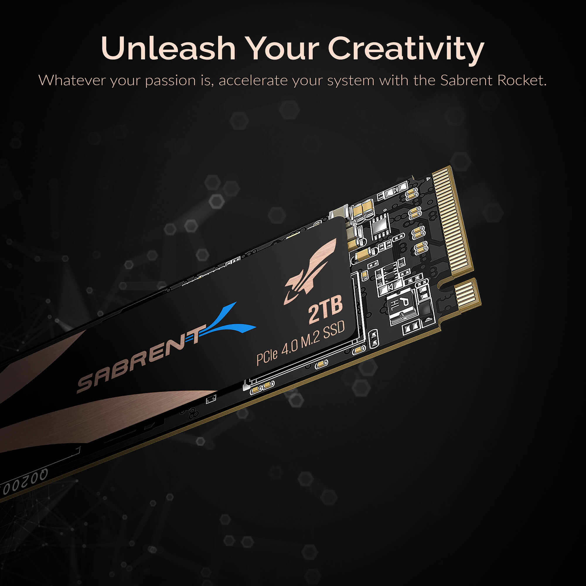 כונן פנימי SSD בנפח 2TB במהירויות גבוהות Sabrent SB-ROCKET-NVMe4-2TB Nvme PCIe 4.0 M.2 2280 (3)