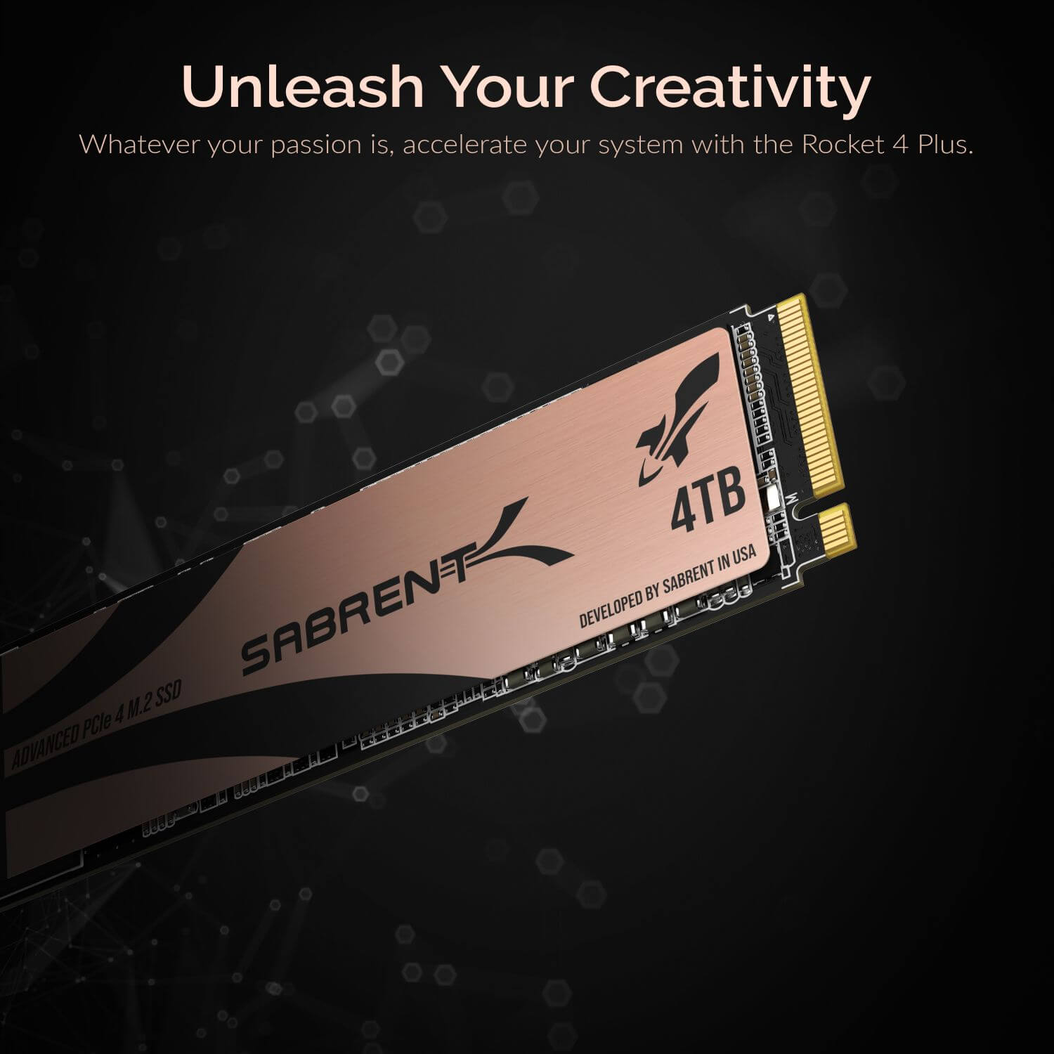 כונן פנימי SSD ניהול צריכת חשמל Sabrent SB-RKT4P-4TB 4TB Rocket 4 PLUS NVMe 4.0 Gen4 PCIe M (3)