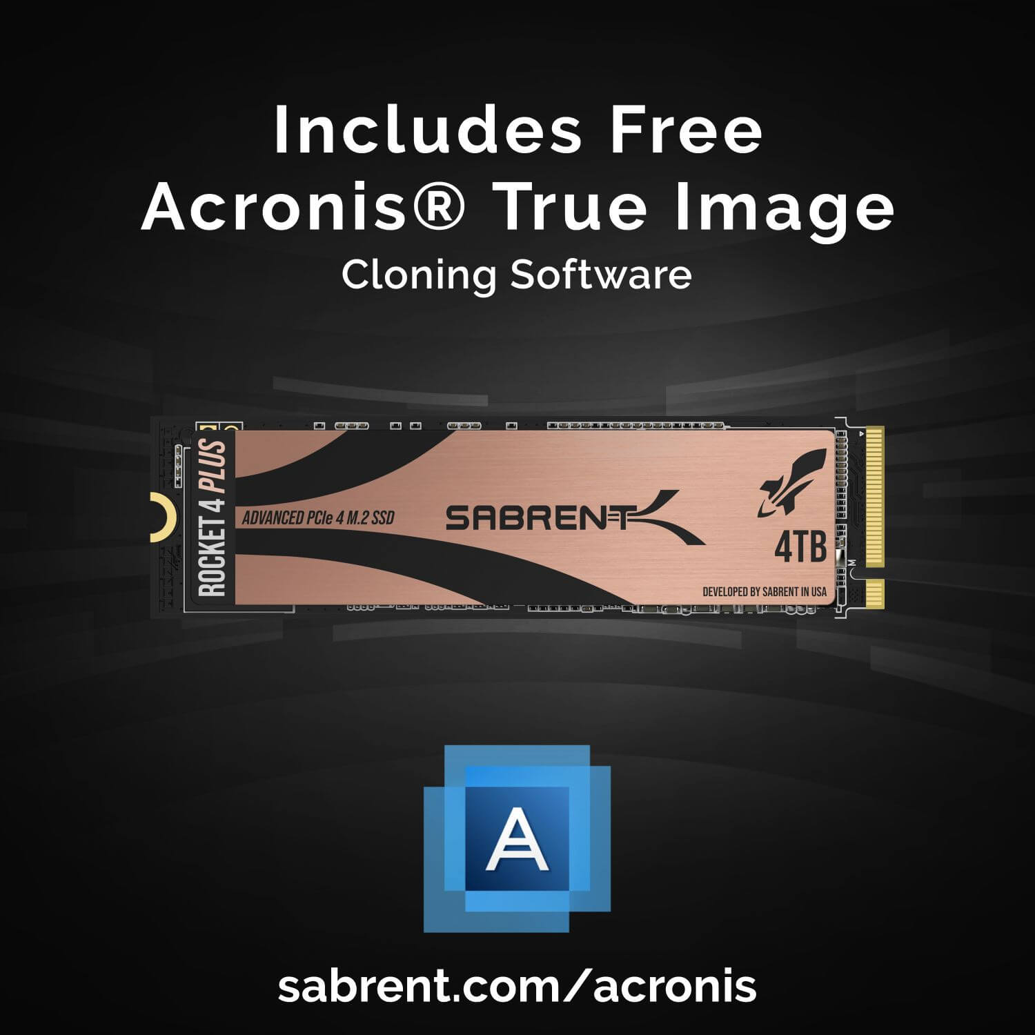 כונן פנימי SSD ניהול צריכת חשמל Sabrent SB-RKT4P-4TB 4TB Rocket 4 PLUS NVMe 4.0 Gen4 PCIe M (4)