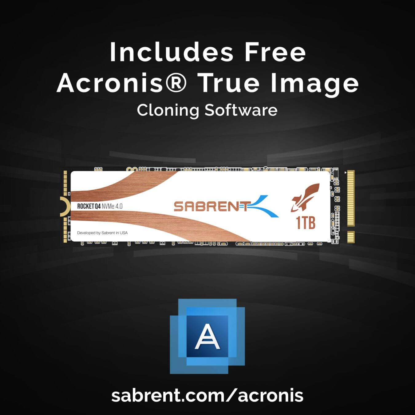 כונן פנימי SSD עם קירור וניהול צריכת חשמל Sabrent SB-RKTQ4-HTSS-1TB Rocket Q4 NVMe PCIe 4.0 M.2 2280 (4)