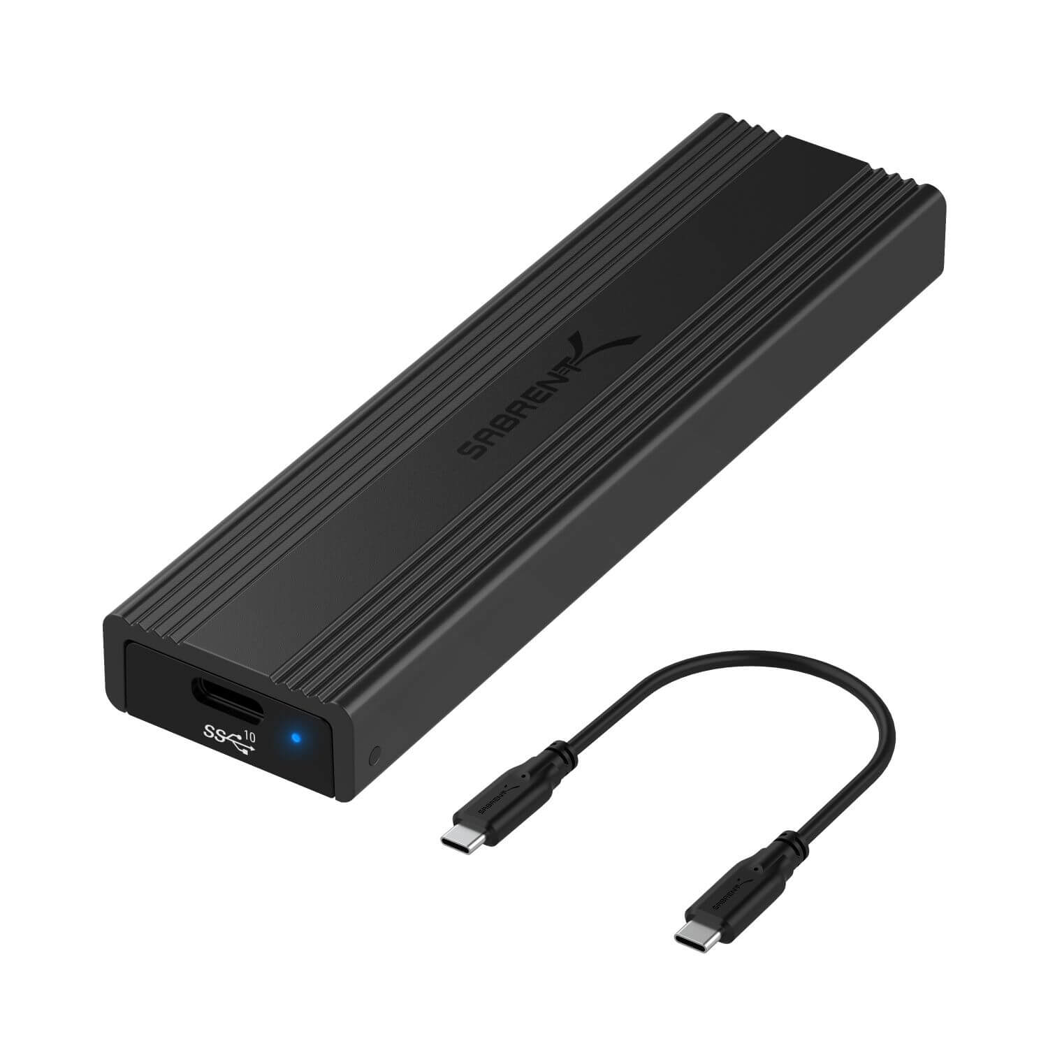מארז USB-Type-C מסוג Type-C מסוג C.2 עבור M.2 PCIe NVMe ו- SATA SSD במהירויות גבוהות Sabrent EC-SNVE (1)