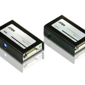 מאריך DVI Dual LinkAudio Cat 5 Extender ברזולוציה 2560X1600 עד 40 מטר ATEN VE602 (1)