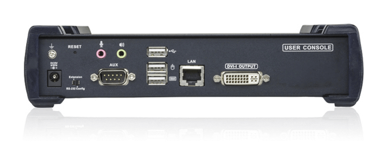 מאריך USB DVI-I יחיד KVM כולל IP איכות וידאו מעולה ATEN KE6900R (2)