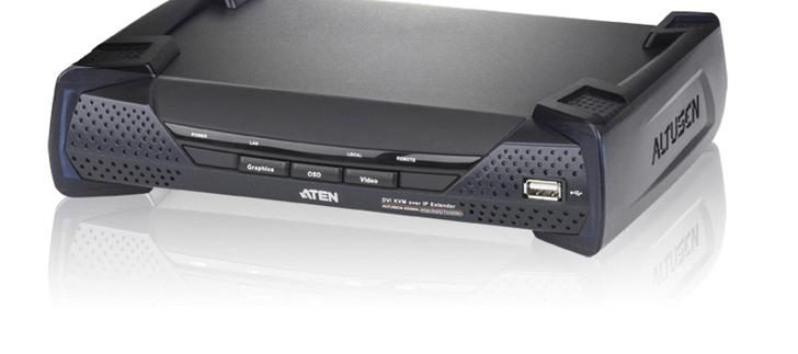 מאריך USB DVI-I יחיד KVM כולל IP איכות וידאו מעולה ATEN KE6900R (3)