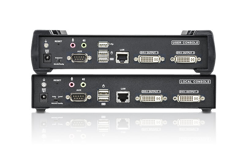 מאריך USB DVI-I תצוגה כפולה KVM ומרחיב IP איכות וידאו מעולה ATEN KE6940 (2)