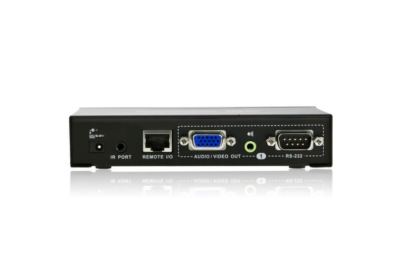 מאריך VGAאודיוRS-232 Cat 5 עם פלט כפול ברזולוציה 1280X1024 עד 200 מטר ATEN VE200R (3)