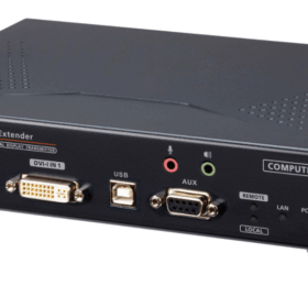 מאריך משדר KVM DVI-I כפול משדר IP עם גישה לאינטרנט ATEN KE6940AiT (1)