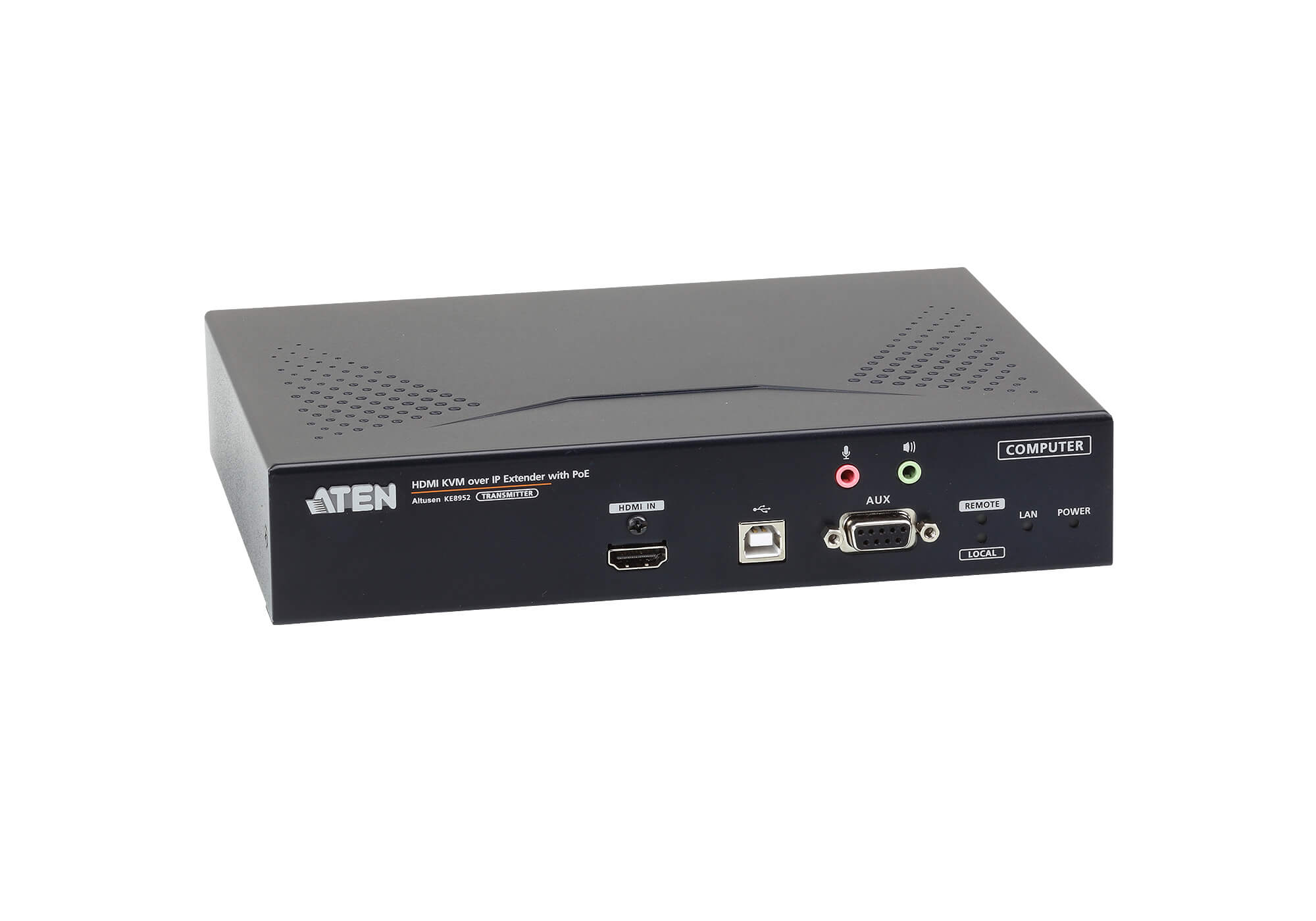 משדר KVM מסוג HDMI יחיד KVM מעל IP עם PoE ברזולוציה 4K קושחה ניתנת לשדרוג ATEN KE8952T (2)