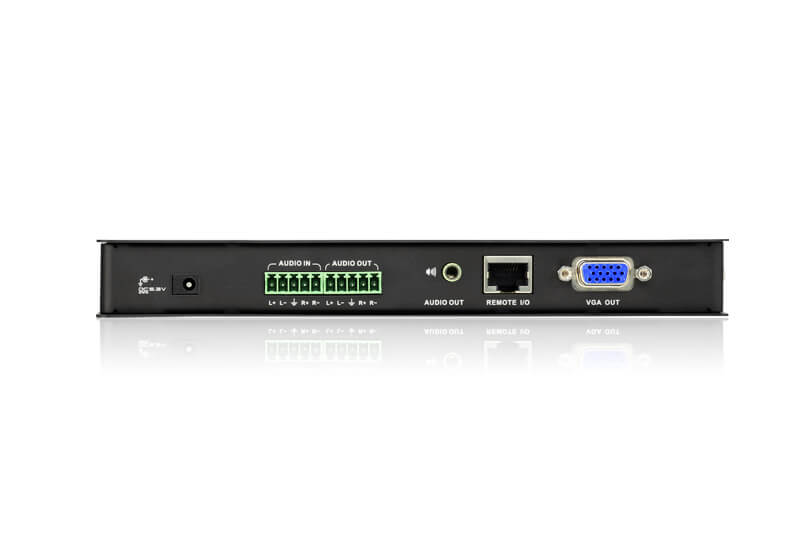 משדר VGAאודיוRS-232 Cat 5 עם פיצוי אוטומטי (RQ) ברזלוציה 1280X1024 עד 300 מטר ATEN VE500T (1)
