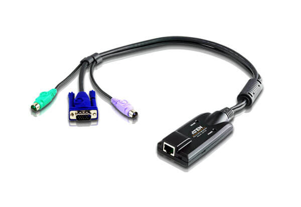 מתאם PS2 VGA KVM עם תמיכה בווידאו מורכב ATEN KA7120