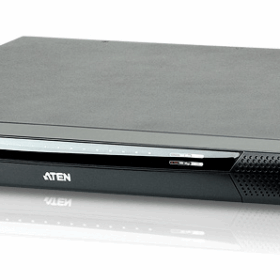 מתג 16 יציאות Multi-Interface Cat 5 KVM כולל 1-מקומי/4-מרחוק גישה עם IP כולל מעבד גרפי מתקדם ATEN | KN4116VA