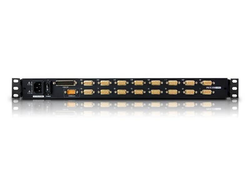 מתג 16 יציאות Slideaway ™LCD אחת KVM בגודל 17 אינץ' עד 16 מחשבים ATEN CL5716M (1)