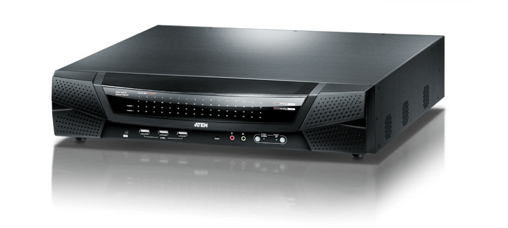 מתג 64 יציאות Multi-Interface Cat 5 KVM כולל 1-מקומי8-מרחוק גישה עם IP כולל מעבד גרפי מתקדם ATEN KN8164V