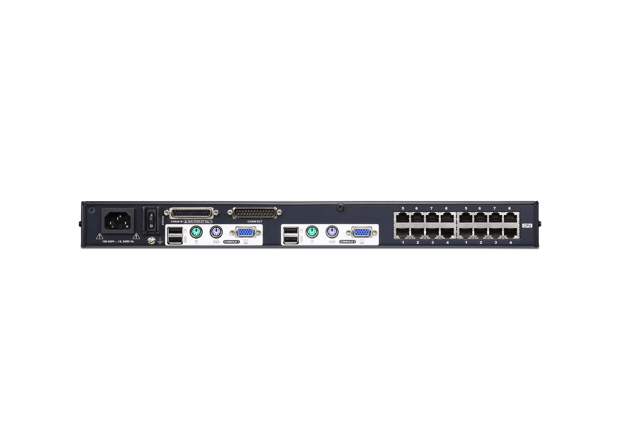 מתג Cat 5 KVM כולל 2-קונסולת 16 יציאות רב ממשק (DisplayPort, HDMI, DVI, VGA) עד 50 מטר ATEN KH2516A (2)