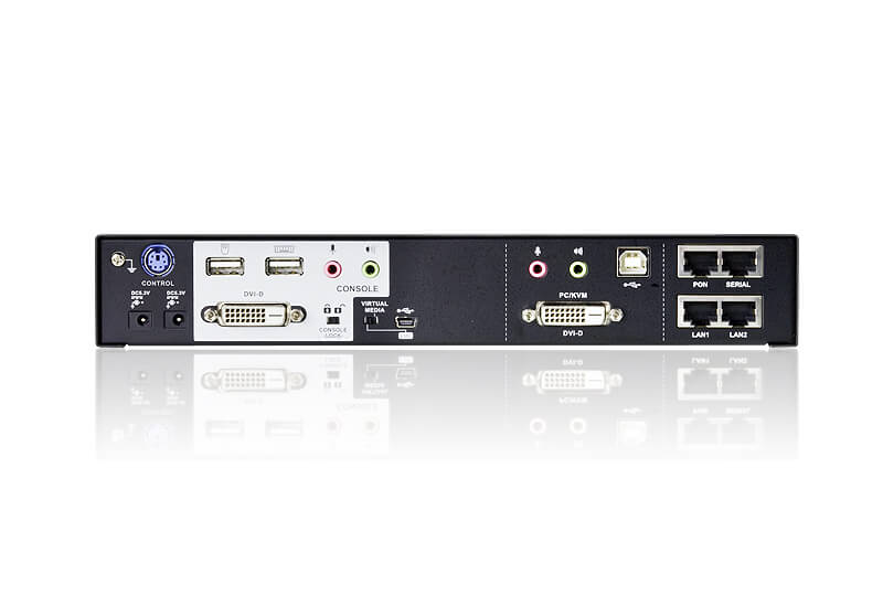 מתג DVI KVM כולל 1-מקומימרחוק גישה כולל IP איכות וידאו גבוהה ATEN CN8600 (1)