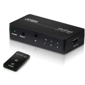מתג HDMI בעל 3 יציאות כולל שלט רחוק רזולוציות גבוהות ATEN VS381 (2)